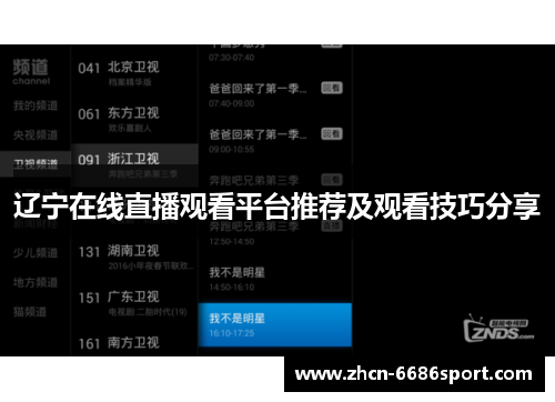 辽宁在线直播观看平台推荐及观看技巧分享